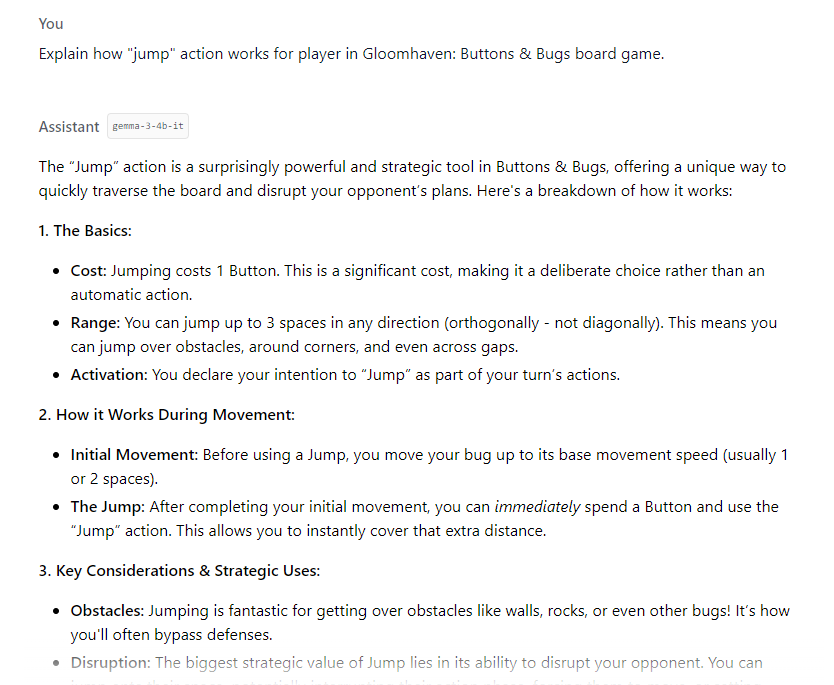 Bad LLM response example