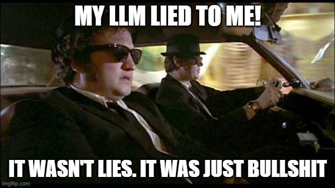 Lying LLM meme